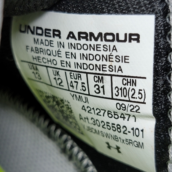 Under Armour Harper 7 Low ST Baseball Metal Cleats 3025582-101 Men's Size 13 New - Picture 7 of 13